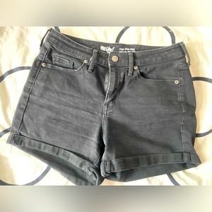 Black high waisted Jean shorts